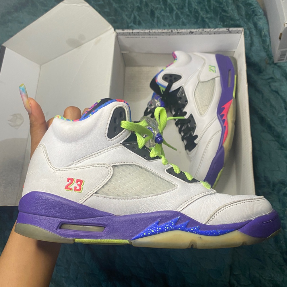 Jordan 5 ‘Belair’💚💕💜
